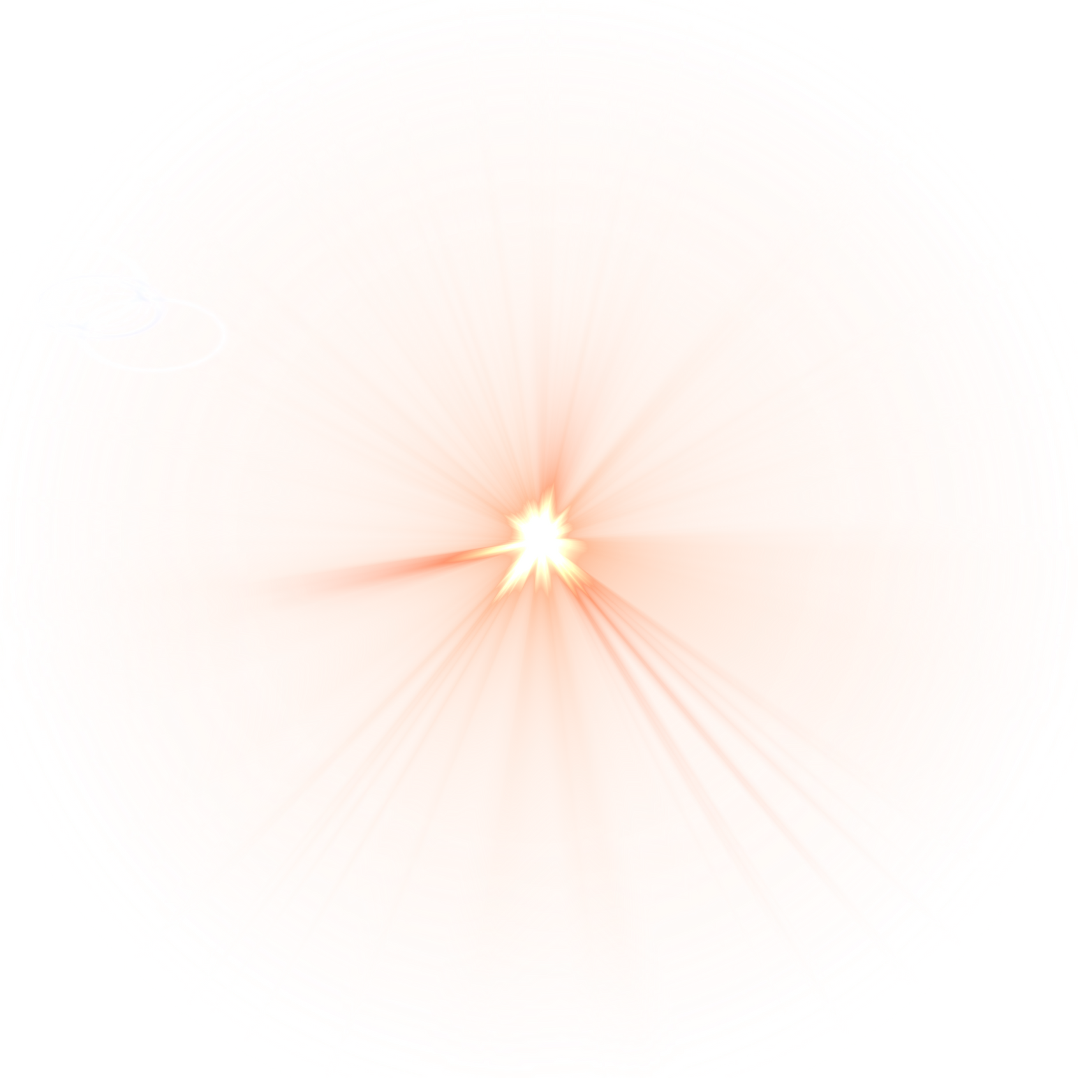 Lens flare light special effect